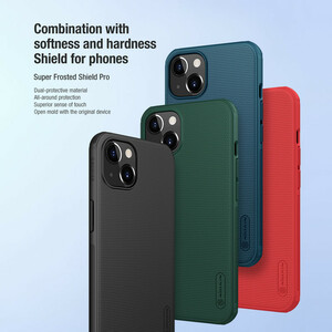 کاور نیلکین مدل Super Frosted Shield Pro مناسب برای گوشی موبایل اپل IPhone 13
