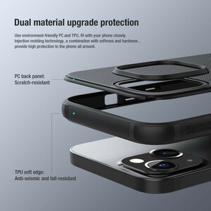کاور نیلکین مدل Super Frosted Shield Pro مناسب برای گوشی موبایل اپل IPhone 13