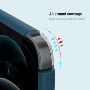 کاور نیلکین مدل Super Frosted Shield Pro مناسب برای گوشی موبایل اپل IPhone 13