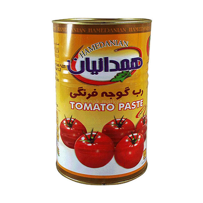 رب گوجه فرنگی همدانیان 4.5 کیلوگرمی در بسته بندی 4 عددی