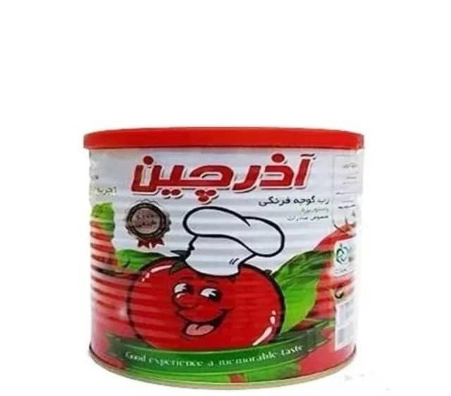 رب گوجه فرنگی آذرچین 800 گرمی در بسته بندی 12 عددی