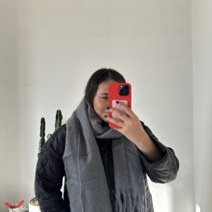 بیگ اسکارف طوسی تیره/Big Scarf