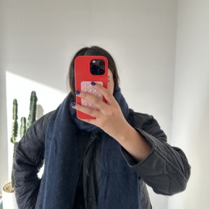 بیگ اسکارف سرمه ای/Big Scarf