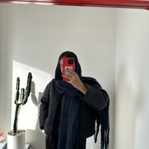 بیگ اسکارف سرمه ای/Big Scarf