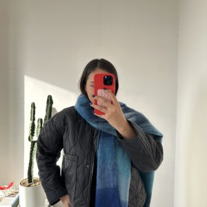 بیگ اسکارف چهارخانه مدل  برکه کد ۱۰  /Big Scarf