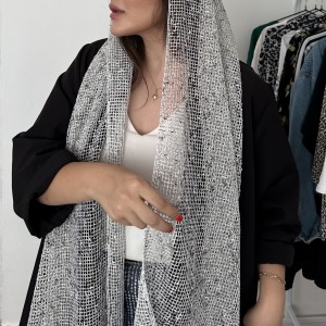 اسکارف رها رنگ صدفی/ scarf