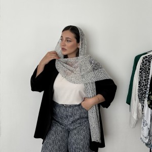 اسکارف رها رنگ صدفی/ scarf