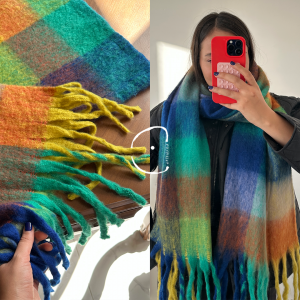 بیگ اسکارف چهارخانه اقیانوس آرام /Big Scarf