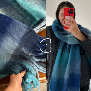 بیگ اسکارف چهارخانه مدل  برکه /Big Scarf