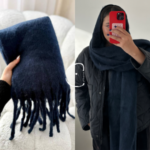 بیگ اسکارف سرمه ای/Big Scarf