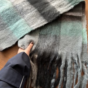 بیگ اسکارف چهارخانه مدل دیلمان  /Big Scarf