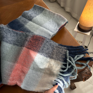 بیگ اسکارف چهارخانه مدل کریسمس /Big Scarf