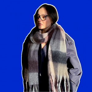 بیگ اسکارف چهارخانه مدل شمس /Big Scarf