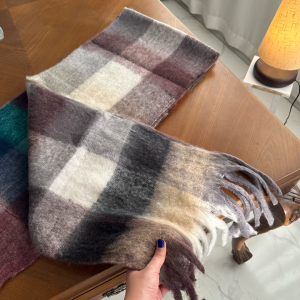 بیگ اسکارف چهارخانه مدل شمس /Big Scarf