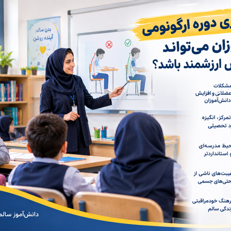کارگاه آموزشی ارگونومی و پوسچر دانش آموزان