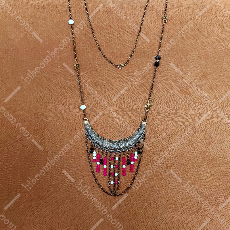 گردنبند برنزی طرح قشقایی