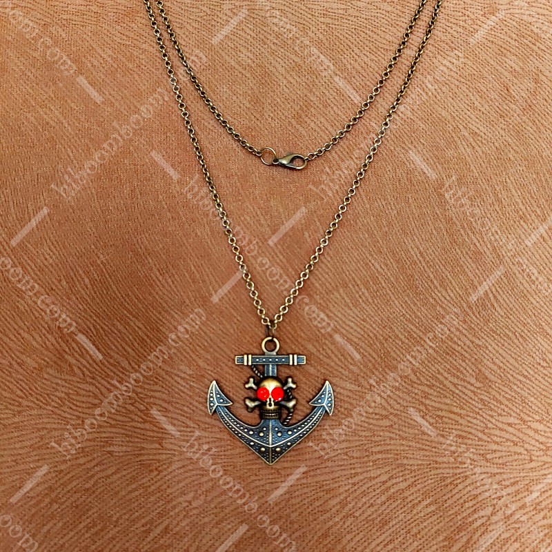 گردنبند برنزی طرح لنگر