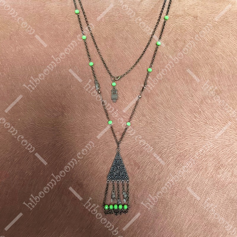 گردنبند برنزی طرح جغد