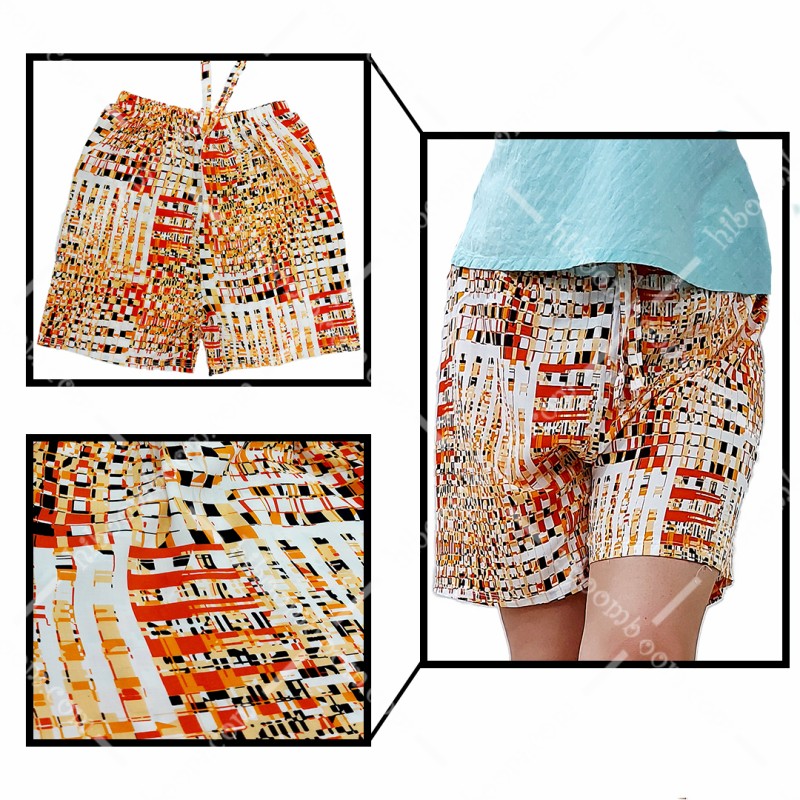 شلوارک راحتی نخی زنانه تایلندی طرح 9