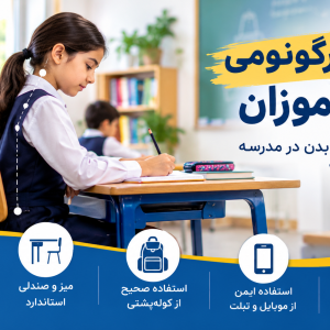 کارگاه آموزشی ارگونومی و پوسچر دانش آموزان