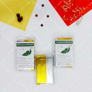 پتوی نجات دو طرفه طلایی نقره ای