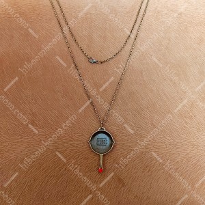 گردنبند برنزی طرح ماهیتابه راپونزل