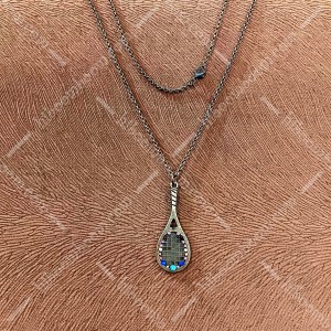 گردنبند برنزی طرح راکت تنیس