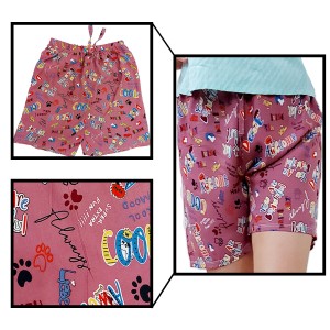 شلوارک راحتی نخی زنانه تایلندی طرح 1