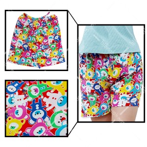 شلوارک راحتی نخی زنانه تایلندی طرح 2