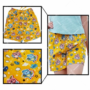 شلوارک راحتی نخی زنانه تایلندی طرح 3