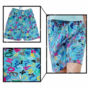 شلوارک راحتی نخی زنانه تایلندی طرح 4