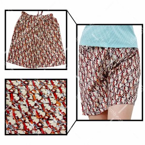 شلوارک راحتی نخی زنانه تایلندی طرح 5