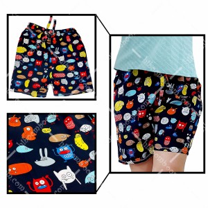 شلوارک راحتی نخی زنانه تایلندی طرح 7