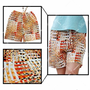 شلوارک راحتی نخی زنانه تایلندی طرح 9