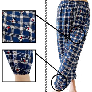 شلوار نخی تایلندی دمپا کشدار طرح 9