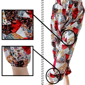 شلوار نخی تایلندی دمپا کشدار طرح 10