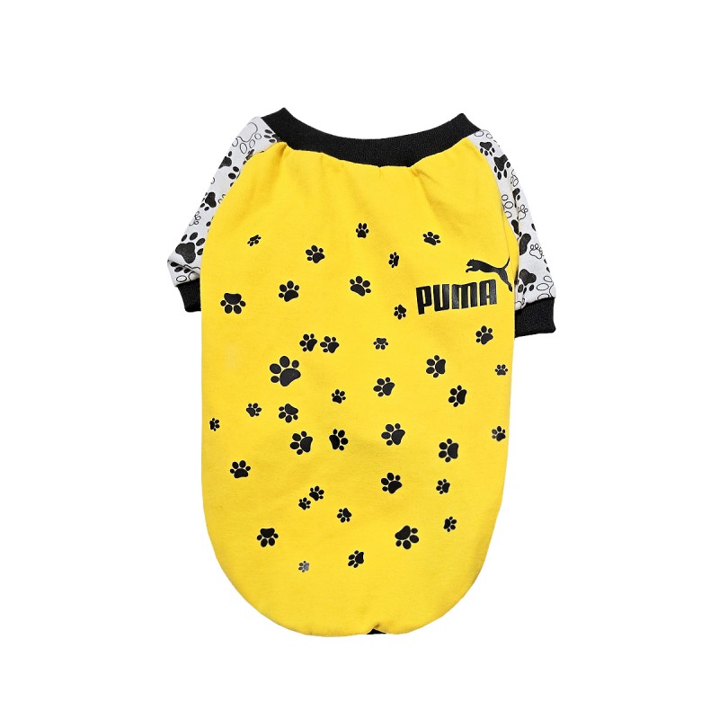 تیشرت نازک زرد سگ – لباس سبک و راحت برای روزهای گرم کد R0005