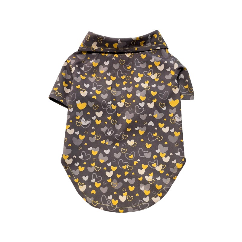 پیراهن هاوایی پسرانه سگ – لباس تابستانی شاد و خنک برای سگ‌های نر کد R0022