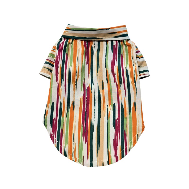 پیراهن نخی پسرانه سگ – لباس سبک و تنفس‌پذیر برای فصل‌های گرم کد R0024