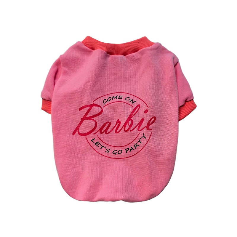 تیشرت سگ دخترانه صورتی – پارچه تریکو ضخیم و گرم برای فصل‌های سرد کد R0036