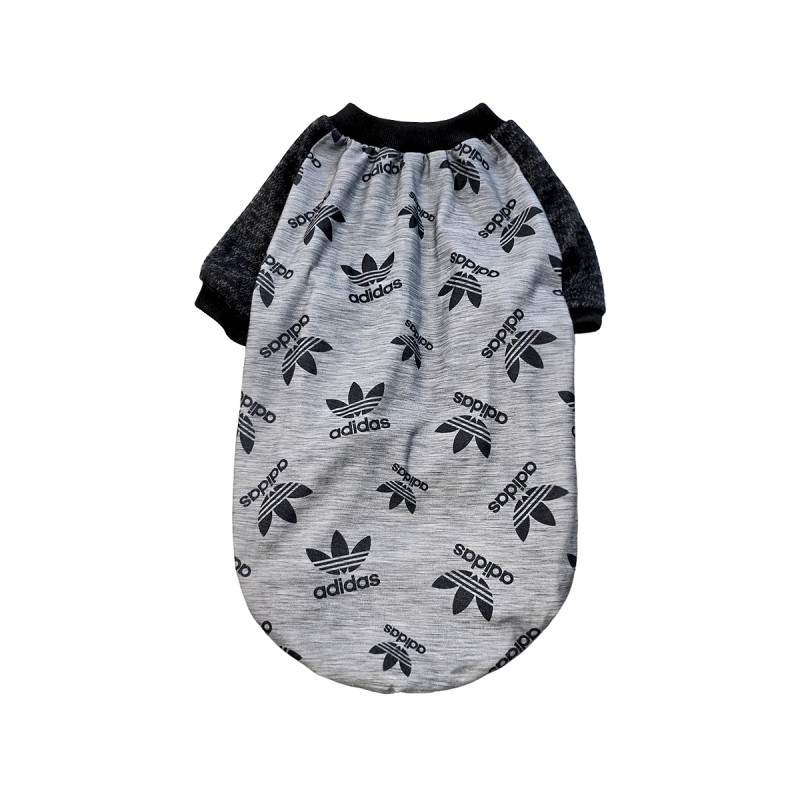 تیشرت سگ طرح آدیداس – لباس اسپرت و شیک برای سگ‌های خانگی کد R0027