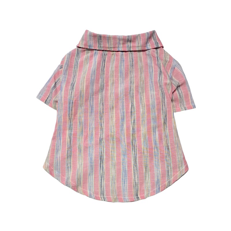 پیراهن نخی پسرانه سگ | لباس راحت و خنک برای سگ‌های خانگی کد R0038