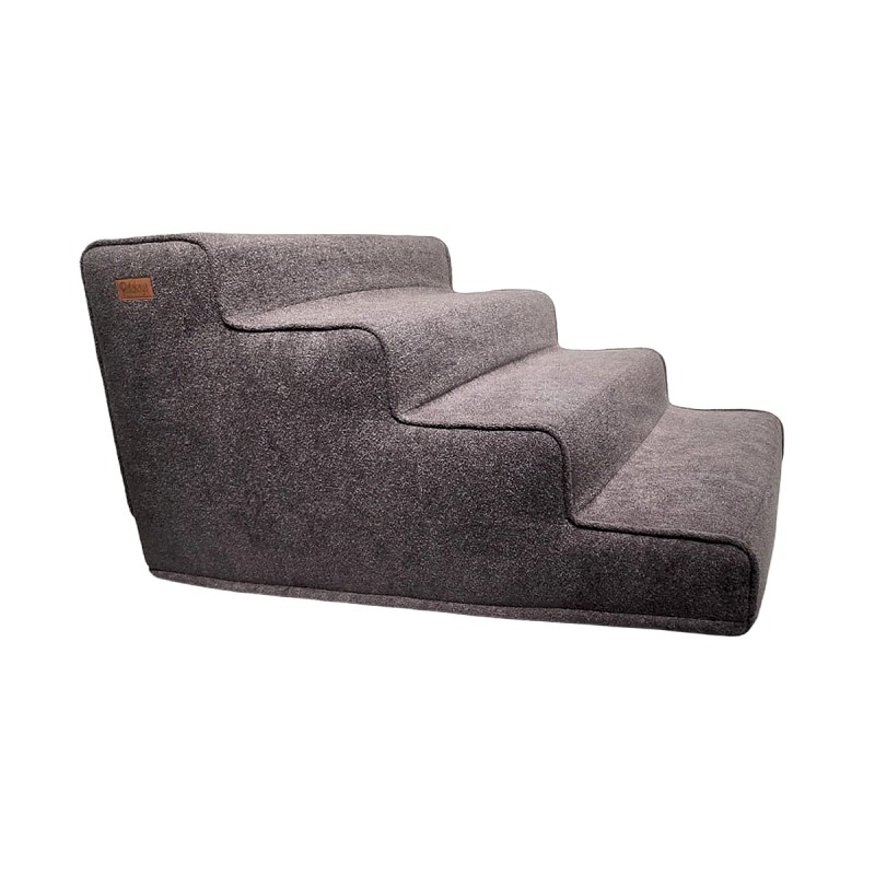 پله VIP پلاس سگ سفارشی | مدل ۴ پله مدادی با پارچه مبلی ترک و طراحی مقاوم کد 1363