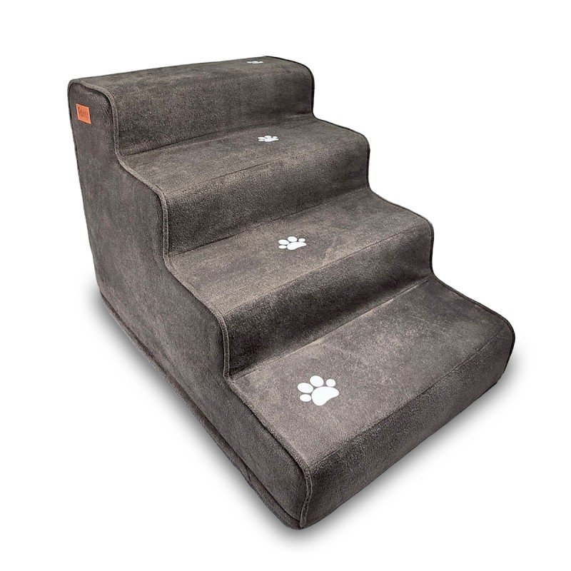 پله سگ ۴ پله‌ای | مدل یشمی مخملی با فوم پلی‌اتیلن سبک و مقاوم کد 1172