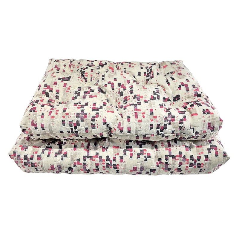 تشک دو‌رو سگ طرح پیکسلی قرمز | پارچه مبلی با طراحی خاص و قابل شست‌وشو کد 1002