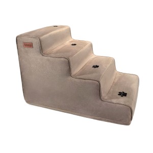 پله سگ کد 0070 | مناسب سگ‌های پیر یا دارای مشکل مفصلی - رنگ نسکافه‌ای