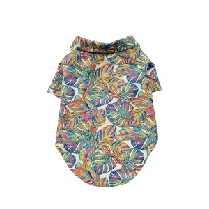 پیراهن هاوایی پسرانه سگ – لباس تابستانی شاد و خنک برای سگ‌های نر کد R0002