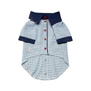 پیراهن نخی پسرانه سگ | لباس راحت و خنک برای سگ‌های خانگی کد R0038