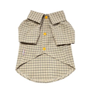 پیراهن پسرانه سگ | مدل هندسی رنگارنگ با یقه ایستاده و جیب قلبی کد R0051