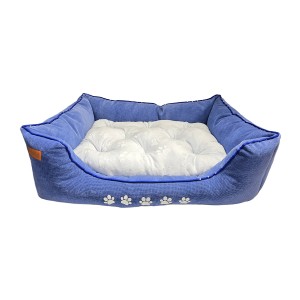 جای خواب سگ چهار فصل | مدل آبی نرم و راحت مخصوص نژادهای کوچک کد 7003